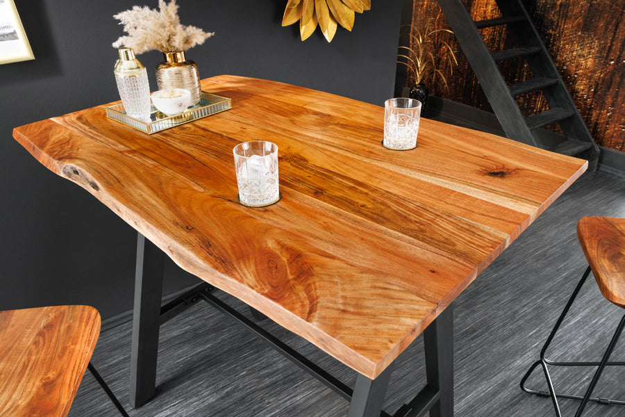 Bartisch MAMMUT Akazienholz Schwarz 83x120x106cm Bartisch MAMMUT Akazienholz Schwarz 83x120x106cm