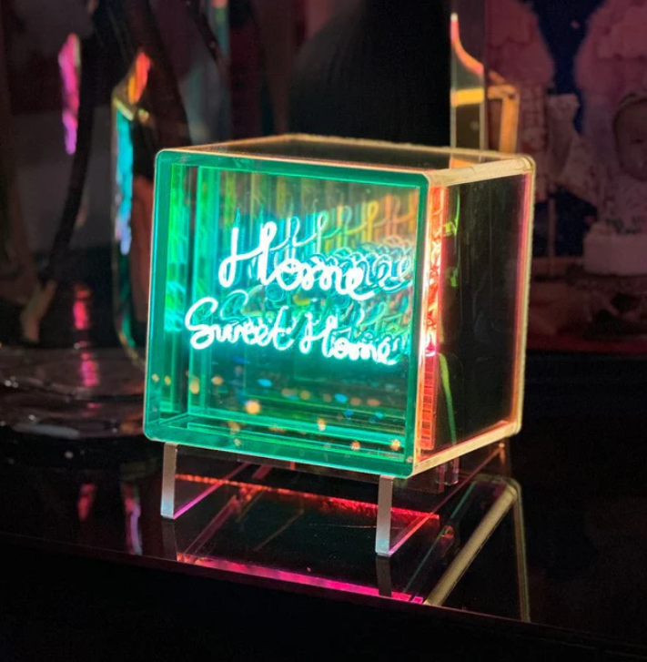 LED-Lichtwürfel HOME SWEET HOME Mehrfarbig