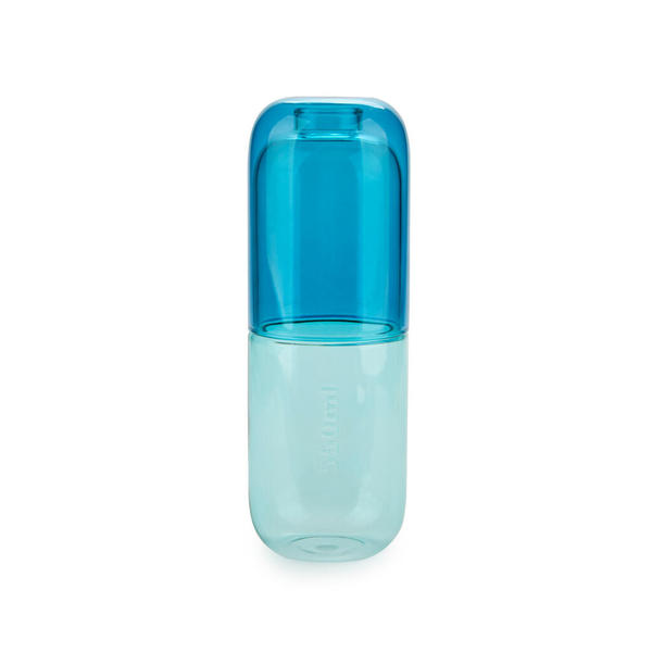Flasche mit Glas WATER PILL Glas 550ml 7x7x19,8cm