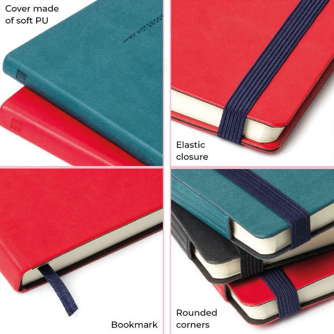 9SBokjeOVOJIzH Liniertes Notizbuch - Small - My Notebook 9,5x13,5cm 192 nummerierte Seiten Malachite Green Grün