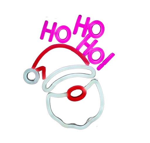 Neon-Effekt-Led-Light-Schild - It's a Sign - Weihnachtsmann