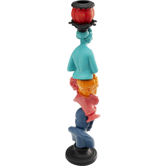 Kerzenständer Balance Art bunt Polyresin 35x9x8,5cm