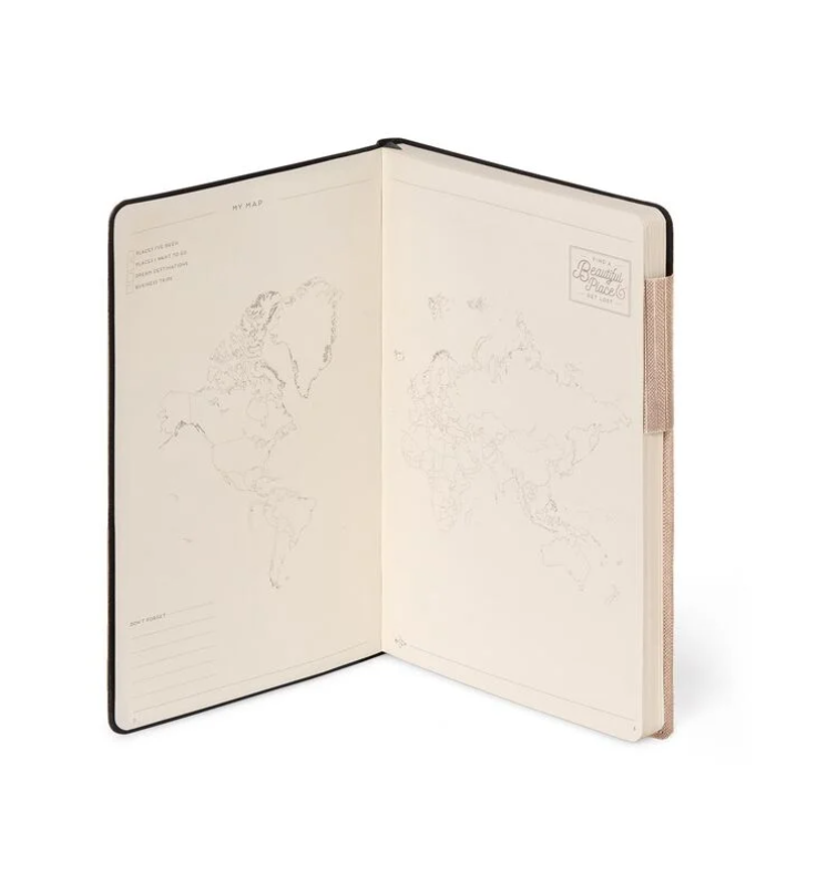3Wt8QSWS61lREF Liniertes Notizbuch - Medium - My Notebook 13x21cm 192 nummerierte Seiten Rosé Gold