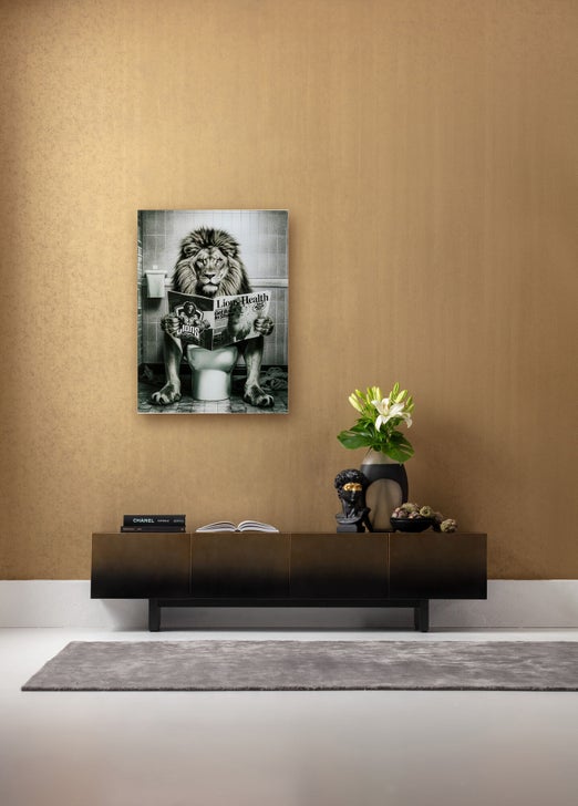 Glasbild BATH LION 0,4x60x80cm Glasbild BATH LION 0,4x60x80cm
