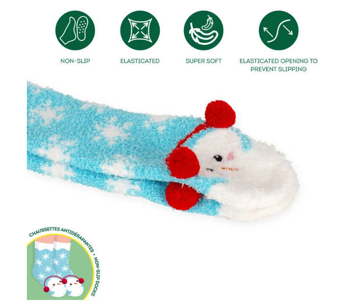 Non Slip Socks - It's a Match - Schneemann