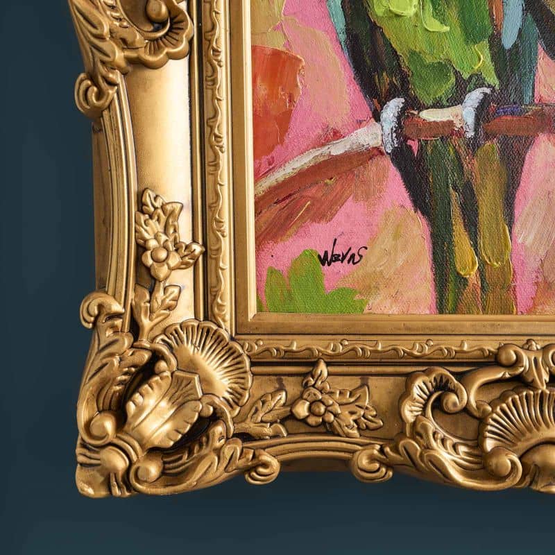 Leinwandbild PARROTS Acryl inkl. Rahmen 5x44x54cm Leinwandbild PARROTS Acryl inkl. Rahmen 5x44x54cm
