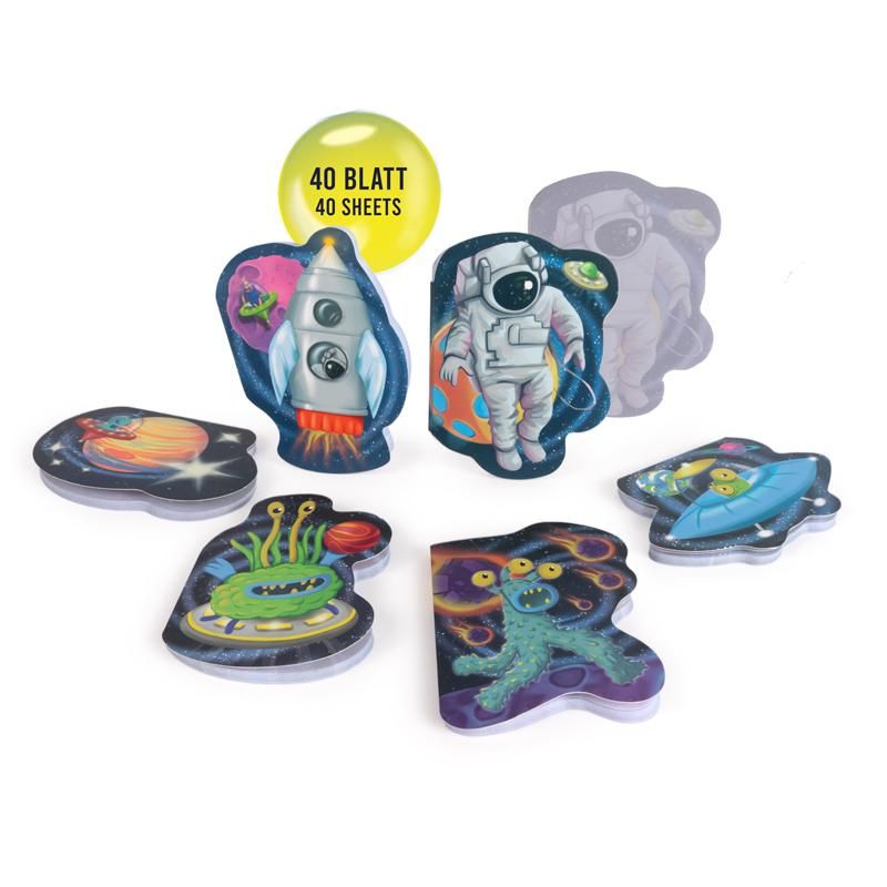 962157_b SPACE ADVENTURE Mini-Blöckchen 40 Blatt