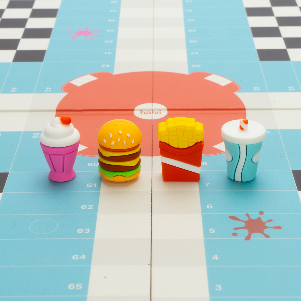 Brettspiel LUDOS DINER Mensch-Ärger-dich-Nicht 21x33,5x3cm