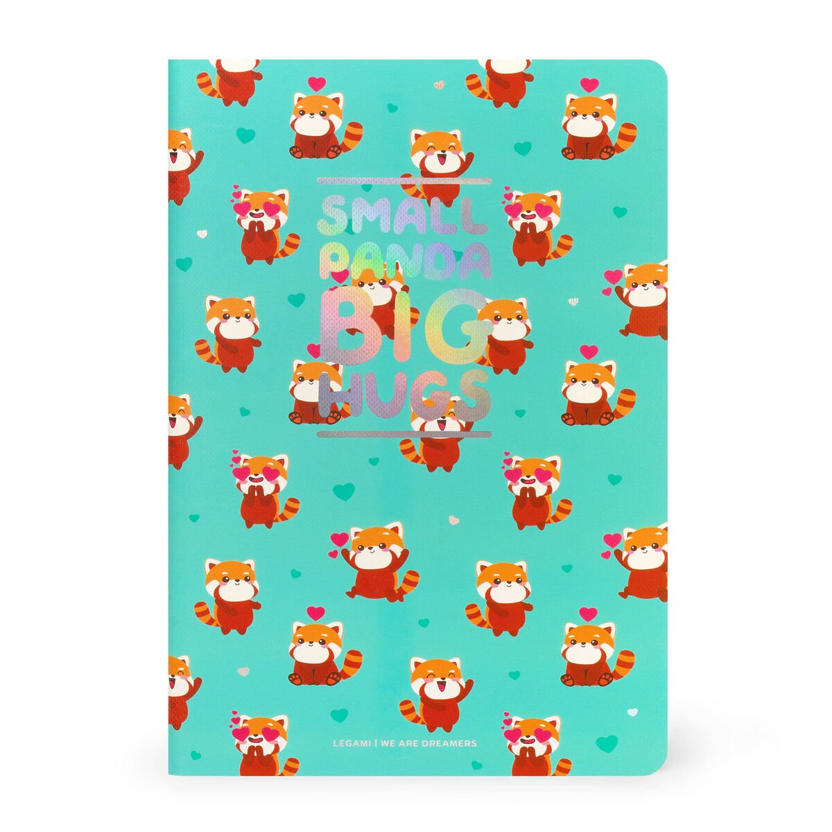 Liniertes Notizbuch  Medium A5-Format RED PANDA