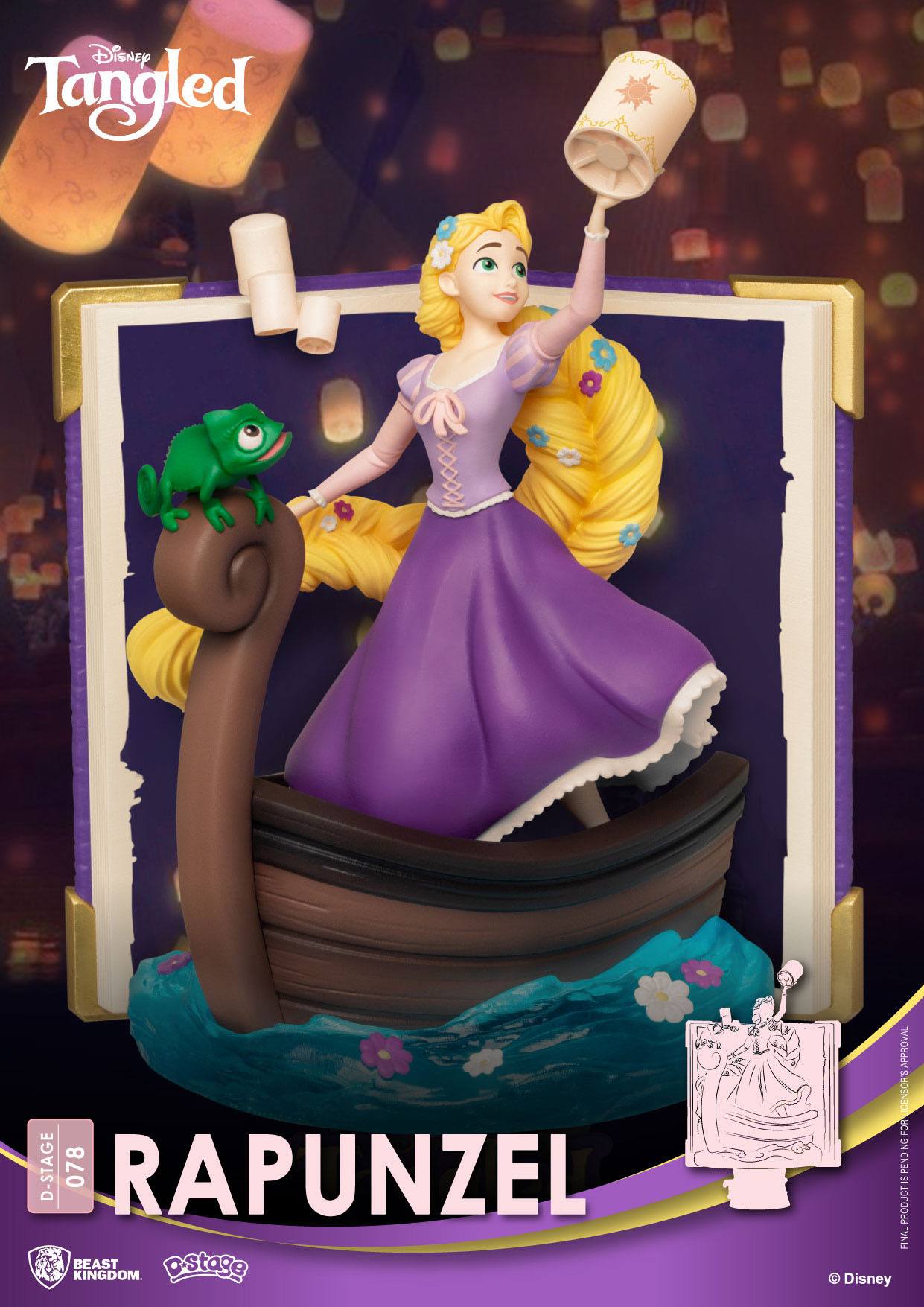 5i4qTagwazN3a5 Disney Story Book D-Stage Sammlerstück Diorama "Rapunzel" 15cm PVC