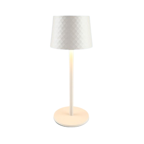 LED Outdoor Akku Tischleuchte Metall Dimmbar Touch USB-C IP44 8,5x8,5x22,5cm