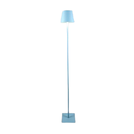 LED Outdoor Akku Stehleuchte Metall Dimmbar Touch USB-C IP44 14x14x120cm Blau