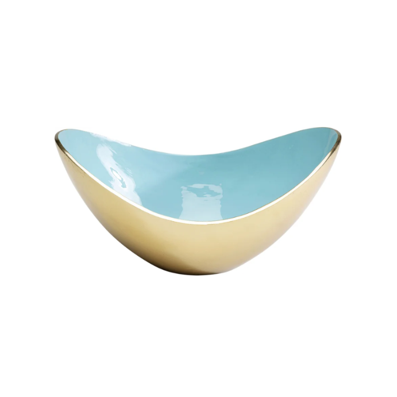 Deko Schale Samba Colore Plain Hellblau H:14cm