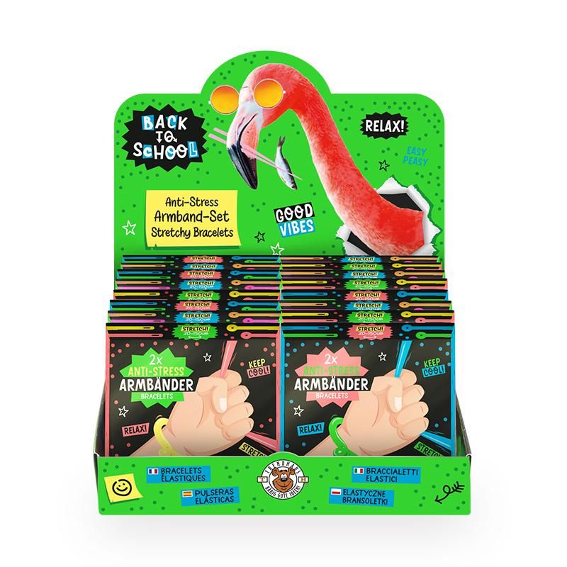 ALLES FÜR DIE SCHULE NEON Anti-Stress Armband 2er-Set TPE Grün ALLES FÜR DIE SCHULE NEON Anti-Stress Armband 2er-Set TPE Grün
