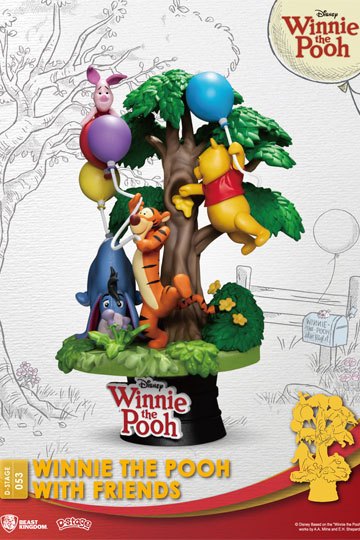 2AVw4YT68bgMYD Disney D-Stage Sammlerstück Diorama "Winnie The Pooh With Friends" 16cm PVC