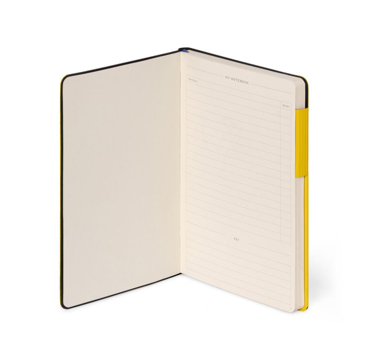 1GasrpEZsTa07J Liniertes Notizbuch - Medium - My Notebook 13x21cm 192 nummerierte Seiten Yellow Freesia Gelb