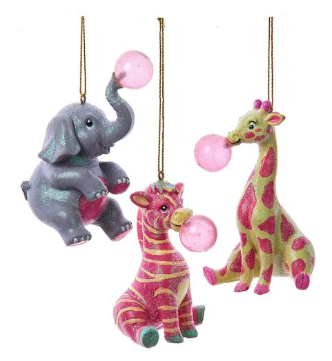 Weihnachtshänger BUBBLEGUM SAFARI ZEBRA Polyresin
