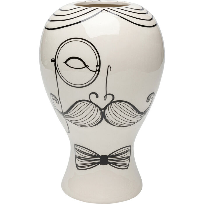 1uZP0Gh2dGurfb Vase Favola Men Schwarz Weiß handgefertigt 30x19x19cm