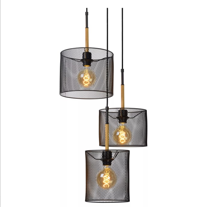 62DKmpUlg4g9w5 Pendelleuchte BASKETT Metall 3xE27 dimmbar 15x20x32cm