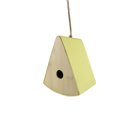 Vogelhaus PYRAMIDE Bambus 12x17,3x20cm