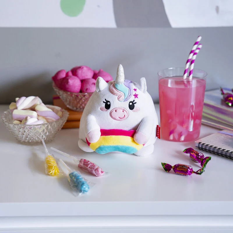 Plüschtier  Super Soft!  Mini EINHORN 15x14x12cm