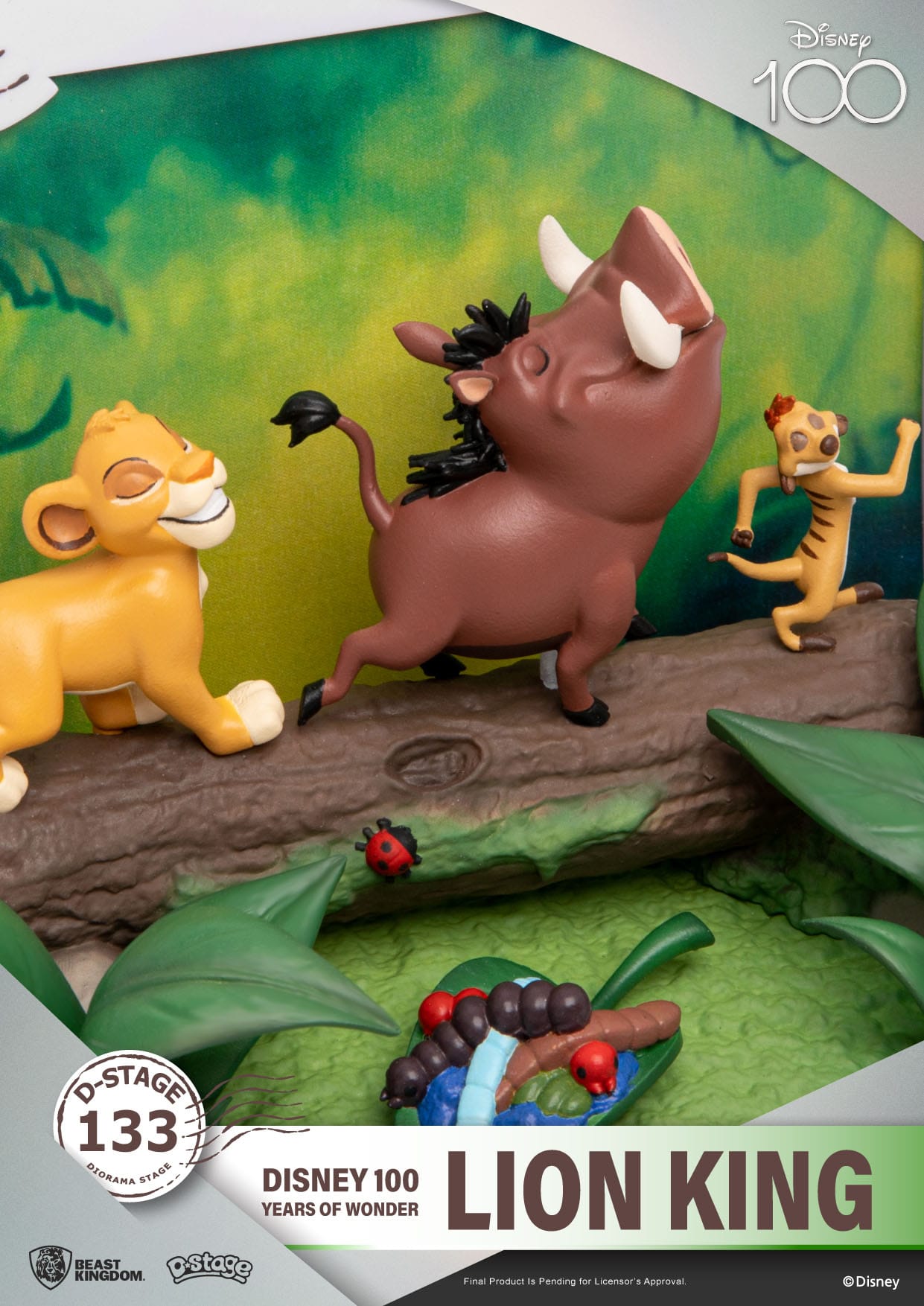 5ric7jtYJ5fxLl Disney 100 Years of Wonder D-Stage Sammlerstück Diorama "Lion King - König der Löwen" 15cm
