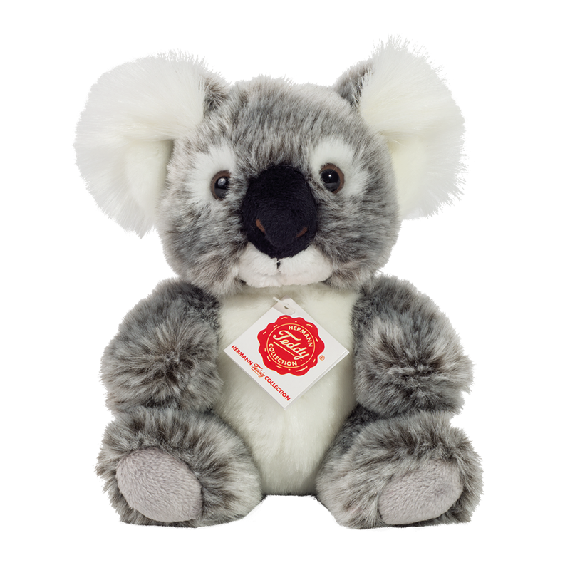 Koala sitzend grau handgefertigt 10x12x18cm