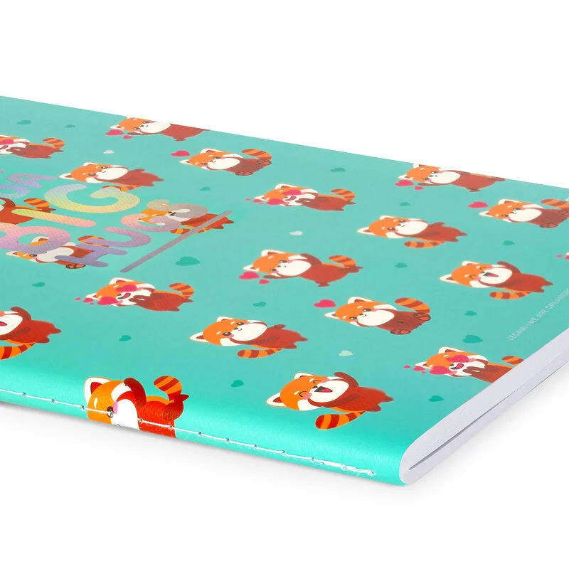 Liniertes Notizbuch  Large  B5-Format Motiv RED PANDA 24,8x18,8x0,9cm