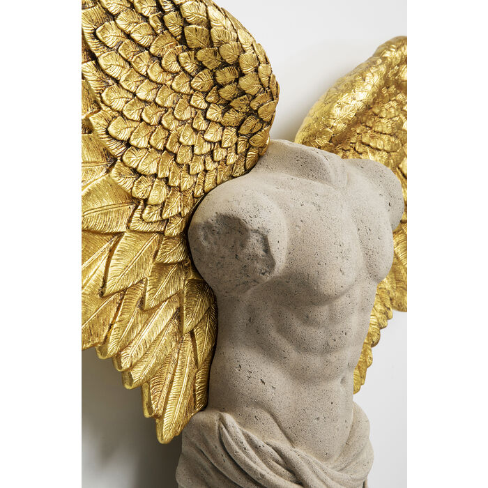 4m2lFPeozaa3VN Wandobjekt Guardian Angel Male handgearbeitet Unikat 71x124x17,8cm