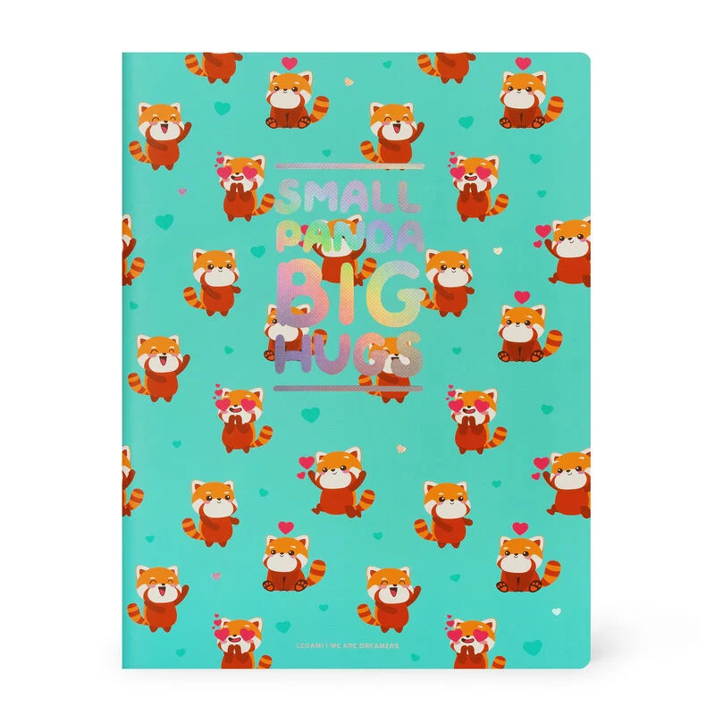 Liniertes Notizbuch  Large  B5-Format Motiv RED PANDA 24,8x18,8x0,9cm