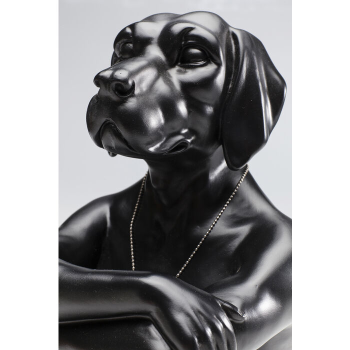 11BWMH7PRpYUYb8 Dekofigur Gangster Dog Black 33x26x17cm