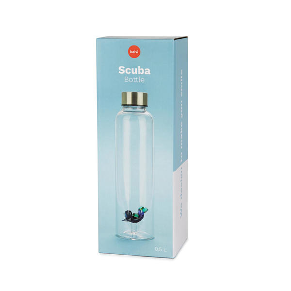 Flasche ATLANTIS SCUBA Glas 500ml 6,5x6,5x23cm