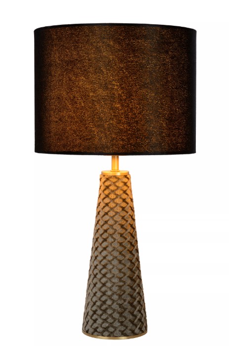 1wAM0JMhhPy58o Tischleuchte EXTRAVAGANZA VELVET Leinen Metall E14 30x30x50cm