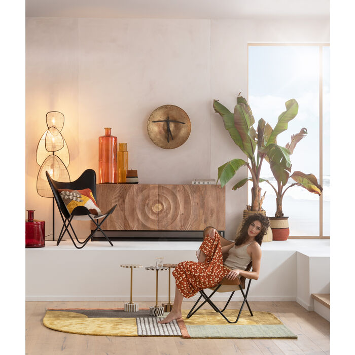 2VTB1nY8AzKZq6 Wandskulptur UMANO BRASS Messing Unikat 59x59x29cm