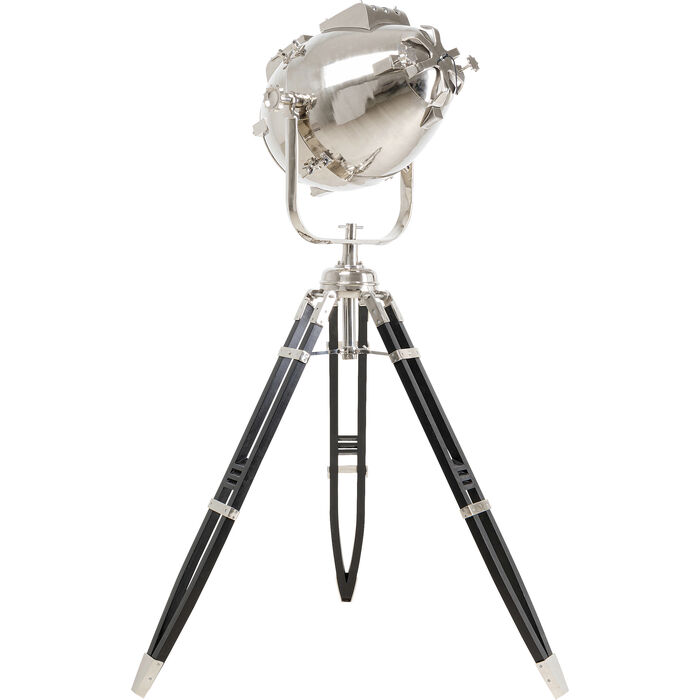 Stehleuchte MOVIE Mangoholz Aluminium E27 handgearbeitet 66x76x230cm