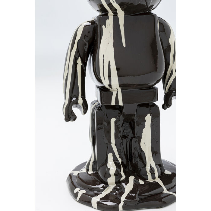 Dekofigur GELATO BEAR Schwarz 39,5x16x14,5cm