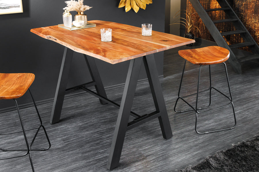 Bartisch MAMMUT Akazienholz Schwarz 83x120x106cm Bartisch MAMMUT Akazienholz Schwarz 83x120x106cm
