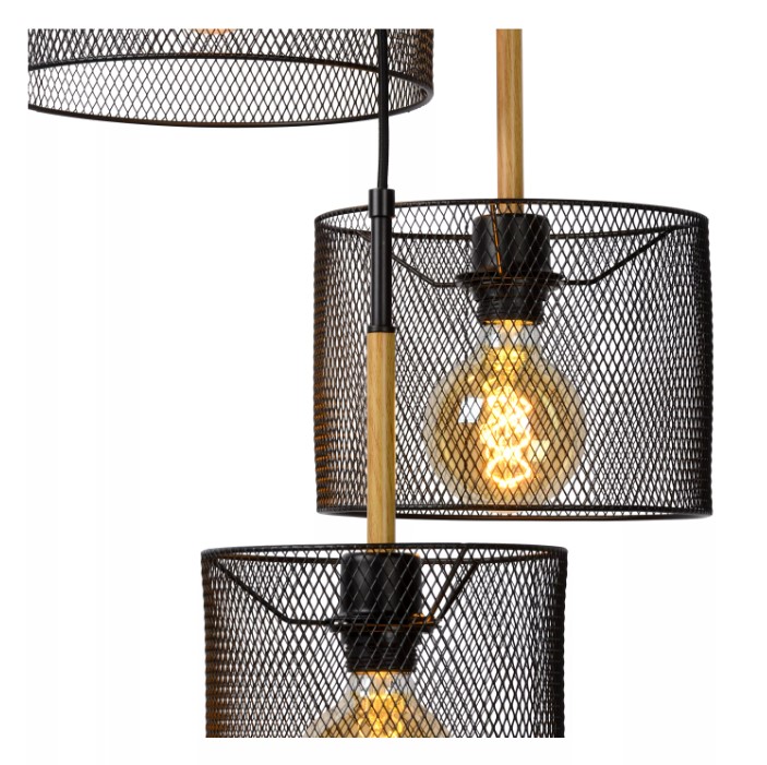 7bsILAQbDux63j Pendelleuchte BASKETT Metall 3xE27 dimmbar 15x20x32cm