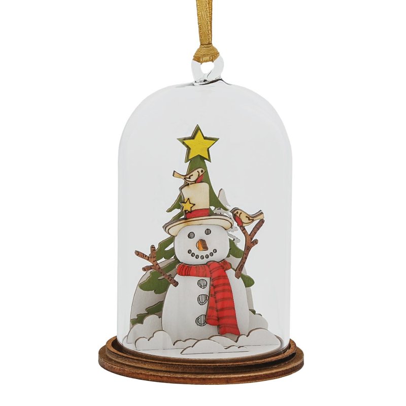 1ejOD99k4O2eBl Hängendes Glaskuppelornament SNOWMAN 8,5x5x5cm