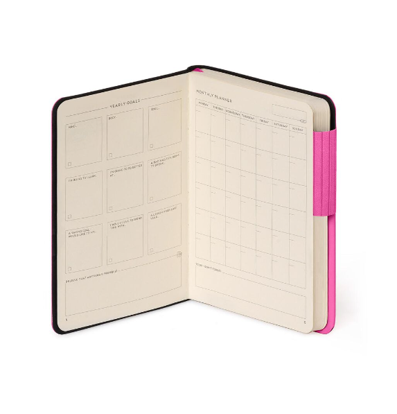 4SyCkC5iLVIMpP Liniertes Notizbuch - Small - My Notebook 9,5x13,5cm 192 nummerierte Seiten Bougainvillea Pink