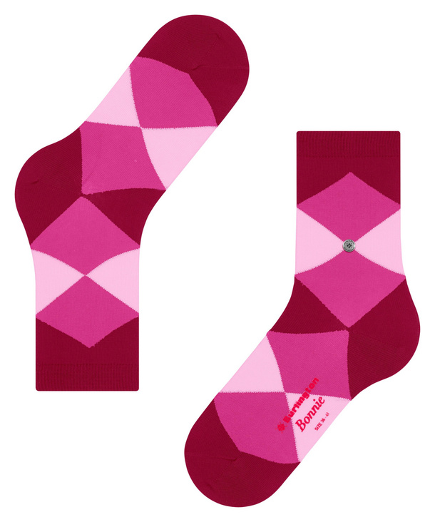 Damen-Kurzsocken BONNIE ARGYLE Bio-Baumwolle Cranberry 36-41 Damen-Kurzsocken BONNIE ARGYLE Bio-Baumwolle Cranberry 36-41