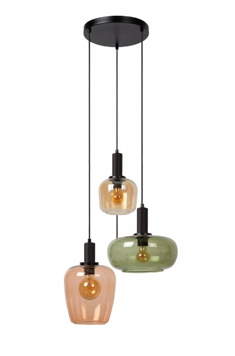 Pendelleuchte ILONA Glas 3xE27 dimmbar