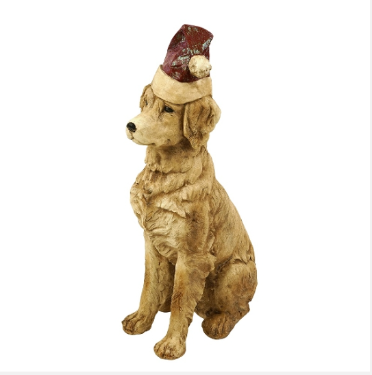 Dekofigur SANTA DOG Braun 67cm 