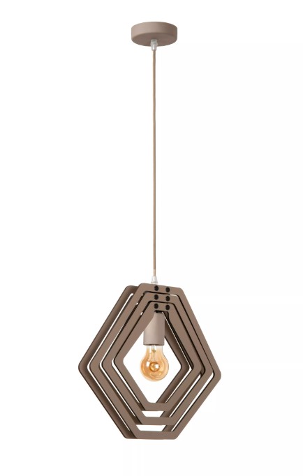 Pendelleuchte MAURO MDF E27 dimmbar 33,5x33,5x100cm