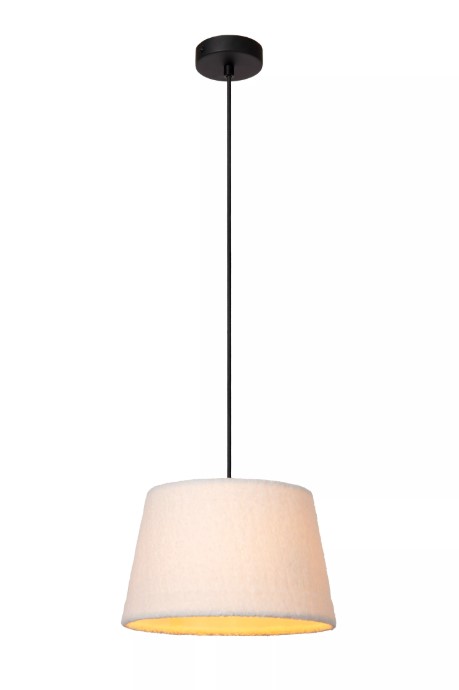 Pendelleuchte WOOLLY Baumwolle E27 dimmbar 28x28x150cm