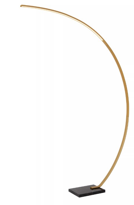 Bogenlampe CURVE Metall 15W 540lm 2700K Warmweiß dimmbar 140,4x22x192cm