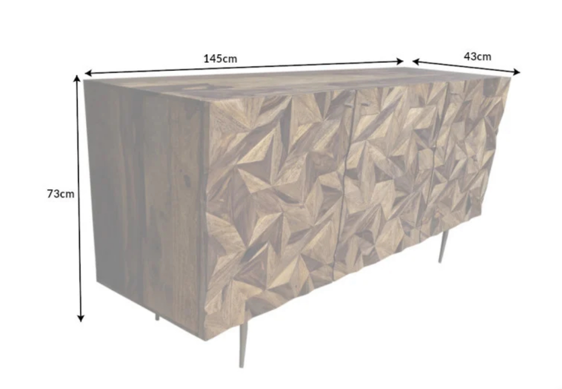 IMG_0456QKOxjvD7d93An Sideboard ALPINE Sheeshamholz Metall Matt-Gold handgearbeitet Unikat 145x43x73cm