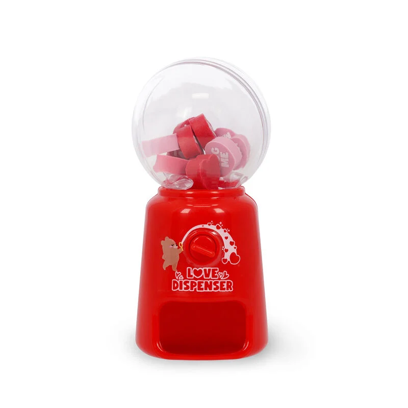 Mini-Radiergummispender - Love Dispenser Motiv HERZ