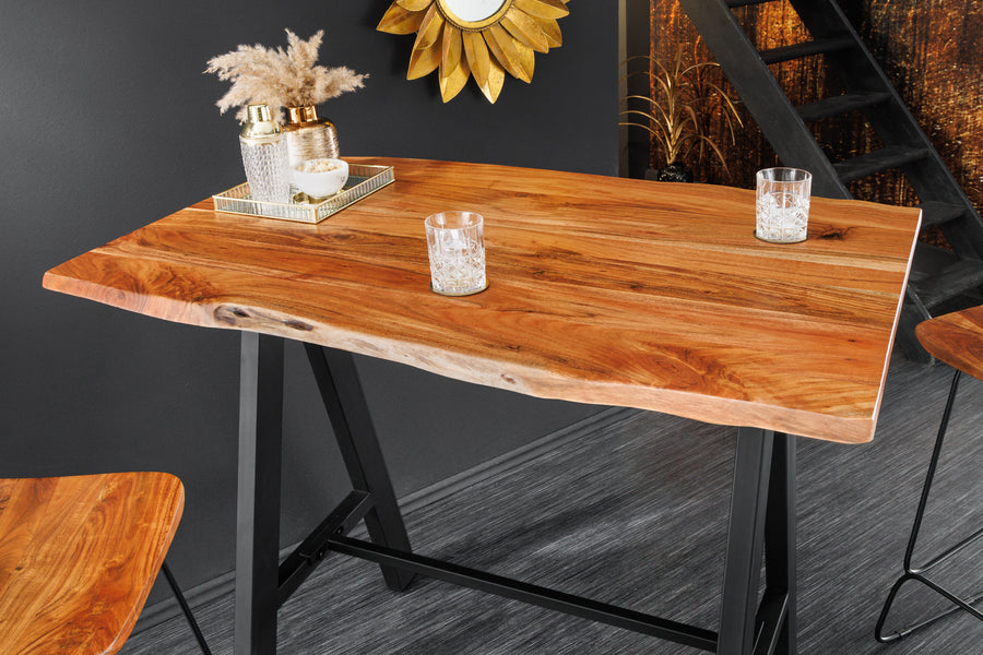 Bartisch MAMMUT Akazienholz Schwarz 83x120x106cm Bartisch MAMMUT Akazienholz Schwarz 83x120x106cm