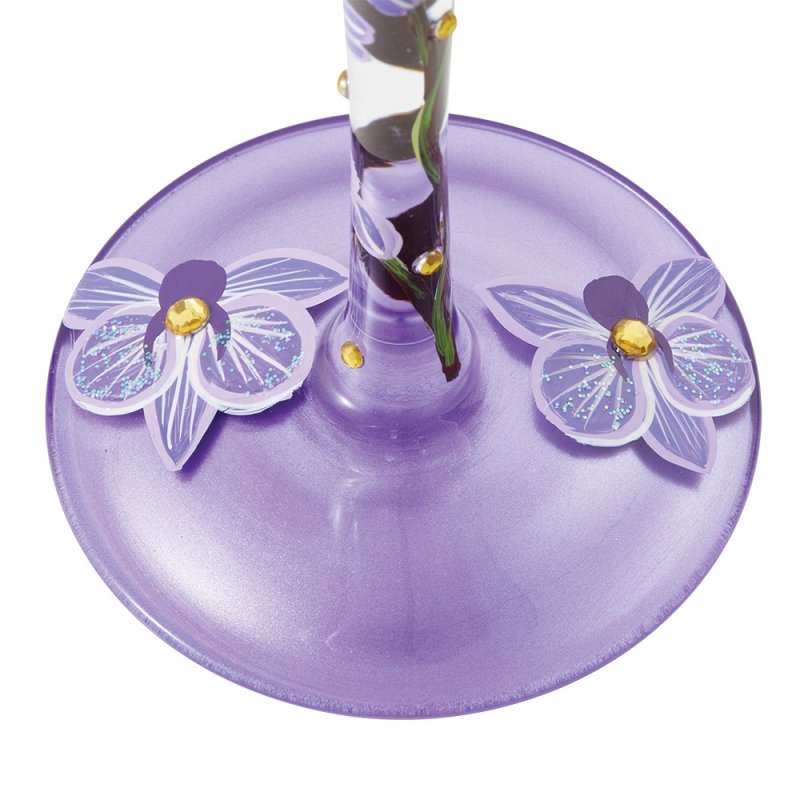 Weinglas BUTTERFLY JUBILEE by Lolita handbemalt Unikat 444ml 8,5x8,5x22,5cm